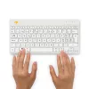 Ergonominė klaviatūra R-Go Compact Break, kompaktiška su pertraukų programine įranga, QWERTZ (CH), Bluetooth, balta