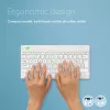 Ergonominė klaviatūra R-Go Compact Break, kompaktiška su pertraukų programine įranga, QWERTZ (CH), Bluetooth, balta