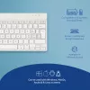 Ergonominė klaviatūra R-Go Compact Break, kompaktiška su pertraukų programine įranga, QWERTZ (CH), Bluetooth, balta