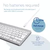 Ergonominė klaviatūra R-Go Compact Break, kompaktiška su pertraukų programine įranga, QWERTZ (CH), Bluetooth, balta