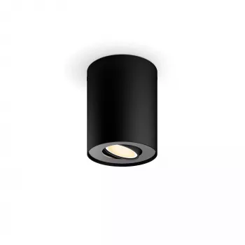 Philips Hue 929003811601 prožektorius su Bluetooth, 4,2 W, juodas, Ø103 mm, aukštis 120 mm
