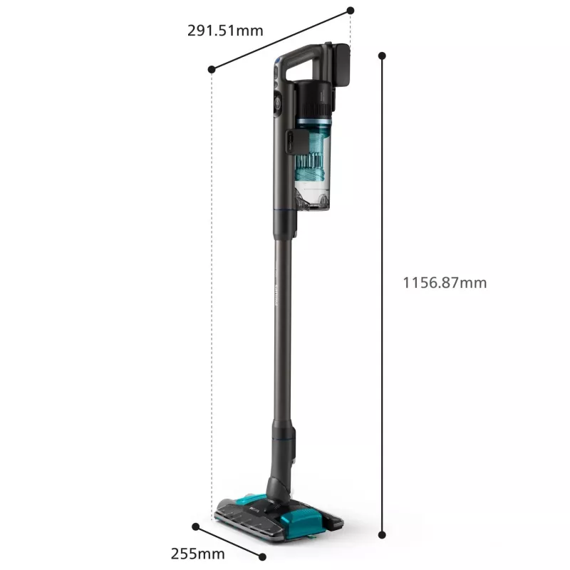 2-in-1 lazdinis dulkių siurblys Philips XC8155/01 – belaidis sausam ir šlapiam valymui, 25,2 V, 0,6 L talpa, mėlynas