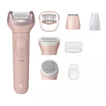 Epiliatorius Philips Series 9000 BRE719/00 – belaidis, šlapiam ir sausam naudojimui, 32 pincetai, 2 greičiai, rožinis