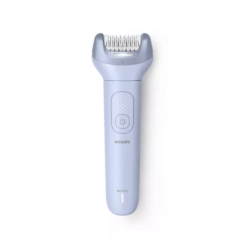 Epiliatorius Philips 8000 serijos BRE711/00 – 32 pincetai, 2 greičiai, šlapias ir sausas naudojimas, įmontuota ličio jonų baterija, mėlynas