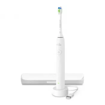 Philips 3100 serijos HX4033/21 elektrinis garsinis dantų šepetėlis, įkraunamas, Li-Ion baterija, Daily Care režimas, 1 rankena ir 1 šepetėlio galvutė