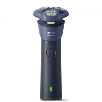 Rotacinis skustuvas Philips 2000 serijos S2885/00 – 3 galvutės, NiMH akumuliatorius, šlapias ir sausas skutimas, mėlyna