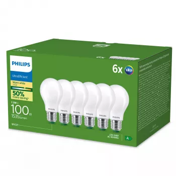 LED lemputė Philips A60 8721103134813 — 7,3 W (E27), 1535 lm, šilta balta, CRI 80, 50 000 h
