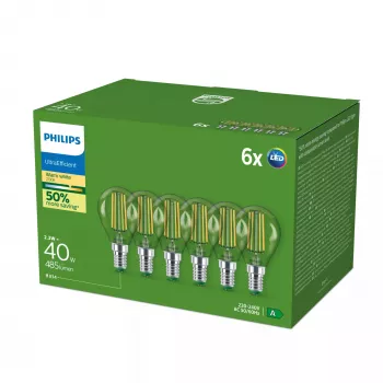 LED lemputė Philips E14 2,3 W 485 lm Šilta balta 300° CRI 80