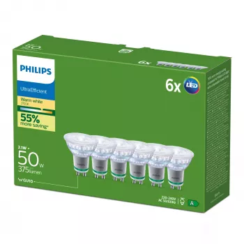 LED lemputė Philips GU10 2,1 W 375 lm Šilta balta 36° CRI 80