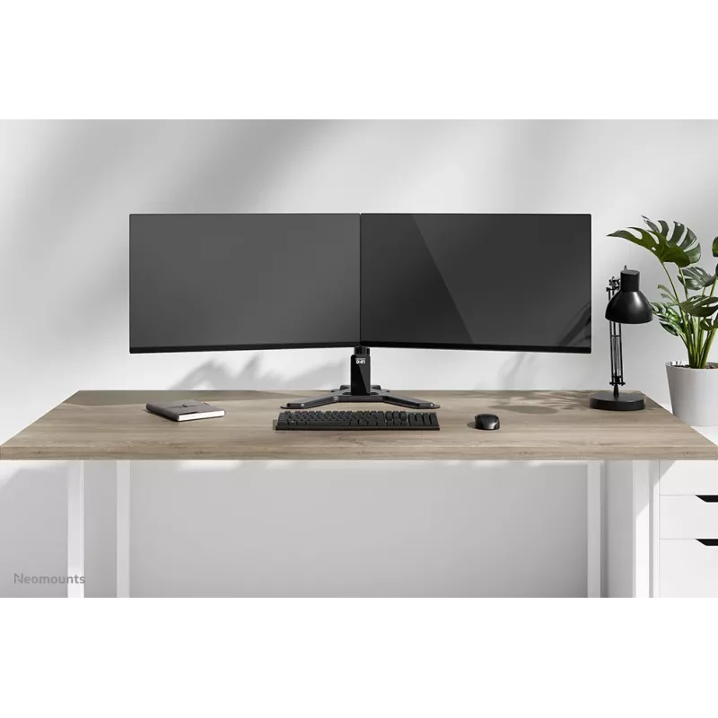 Dviejų monitorių stovas Neomounts DS45-600BL2 10–32 colių ekranams, laisvai stovintis, juodas