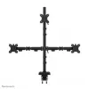 Neomounts DS60-600BL2-1 trijų monitorių laikiklis 10-32 colių, spaustuvas/įvorė, 9 kg, 25,4 cm (10 col.), 81,3 cm (32 col.), 100 x 100 mm, juodas