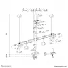 Neomounts DS60-600BL2-1 trijų monitorių laikiklis 10-32 colių, spaustuvas/įvorė, 9 kg, 25,4 cm (10 col.), 81,3 cm (32 col.), 100 x 100 mm, juodas