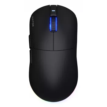 HATOR Quasar 3 Wireless žaidimų pelė ambidekstrinė RF belaidė + Bluetooth + USB Type-A optinė 12000 DPI