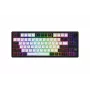 Belaidė žaidimų klaviatūra HATOR Skyfall 80 MAG ULTIMA 8K, magnetiniai jungikliai, QWERTY US English, juoda/balta