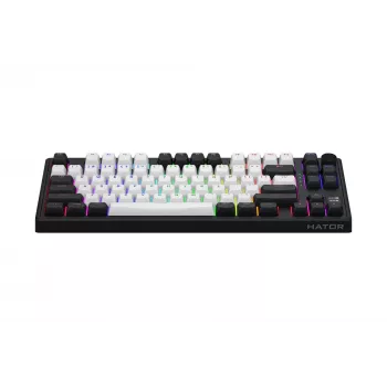 Belaidė žaidimų klaviatūra HATOR Skyfall 80 MAG ULTIMA 8K, magnetiniai jungikliai, QWERTY US English, juoda/balta