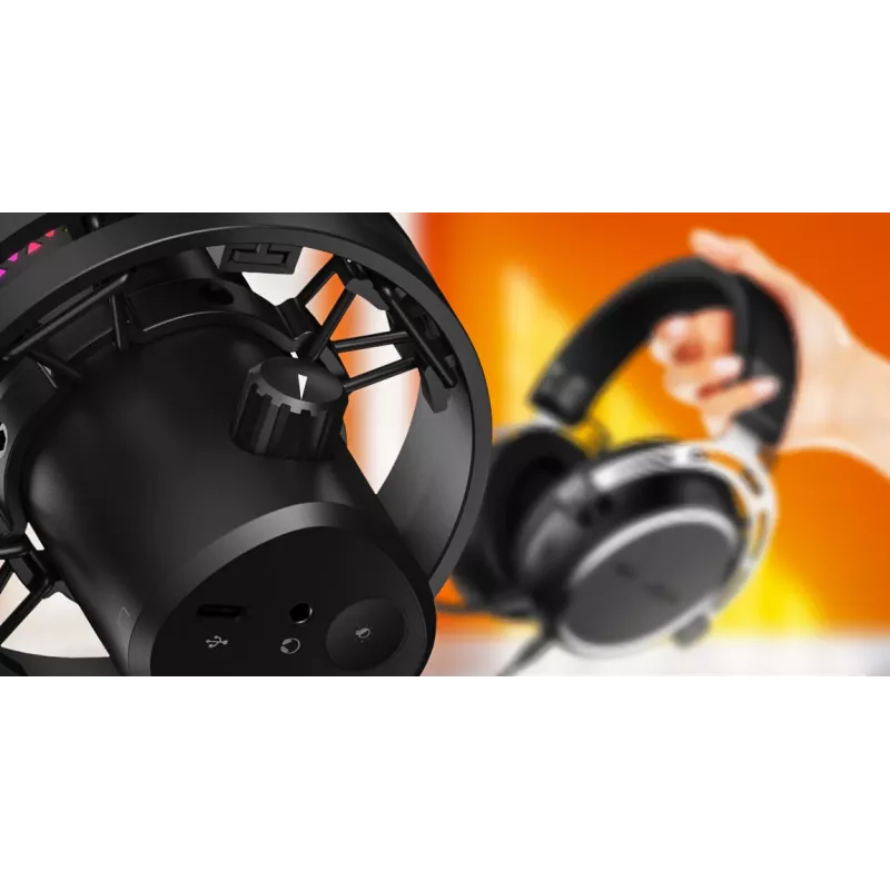 Mikrofonas HATOR Dreamcast X, Juodas, -32 dB, 20–16000 Hz, 16 bit, 96 kHz, 70 dB