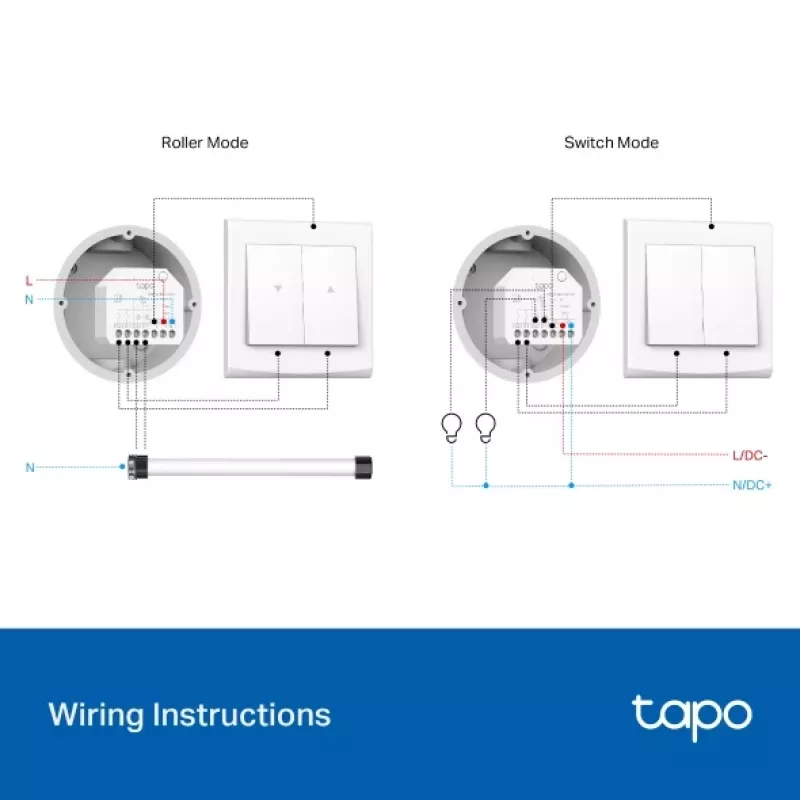 TP-Link Tapo Smart Switch Module S112 – išmanusis jungiklio modulis