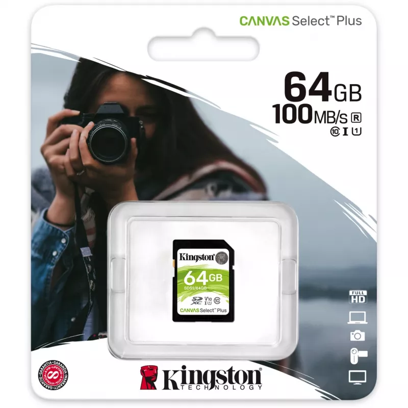 Atminties kortelė SDXC 64GB Class 10 Kingston SDS2/64GB