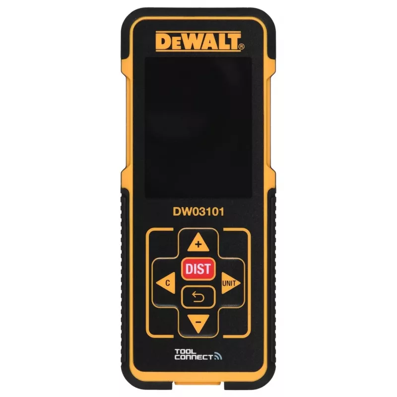 DeWALT DW03101 Lazerinis atstumo matuoklis Juodas, Geltonas 100 m