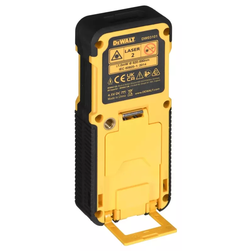 DeWALT DW03101 Lazerinis atstumo matuoklis Juodas, Geltonas 100 m