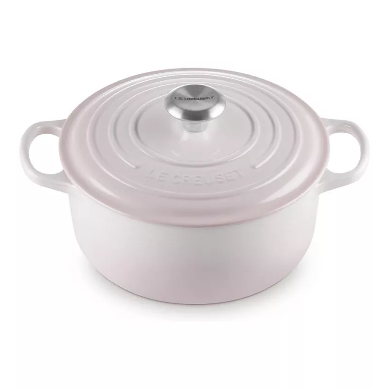 Le Creuset Signature ketaus apvalus troškintuvas 24 cm rožinė