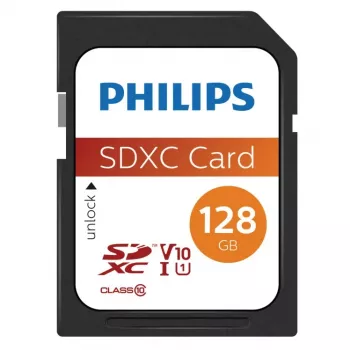 Philips 128GB SDXC UHS-I atminties kortelė FM12SD55B/00
