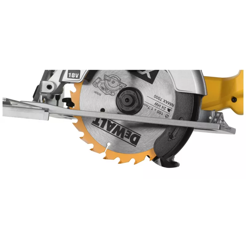 DeWALT DCS391NT diskinis pjūklas Juoda, Sidabrinė, Geltona