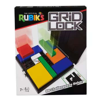 Rubik’s Cube Gridlock žaidimas – galvosūkis, įkvėptas klasikinio trimačio Rubiko kubo, smegenų mankšta vaikams nuo 7 m. ir suaugusiems