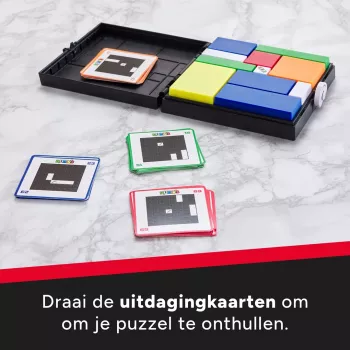 Rubik’s Cube Gridlock žaidimas – galvosūkis, įkvėptas klasikinio trimačio Rubiko kubo, smegenų mankšta vaikams nuo 7 m. ir suaugusiems