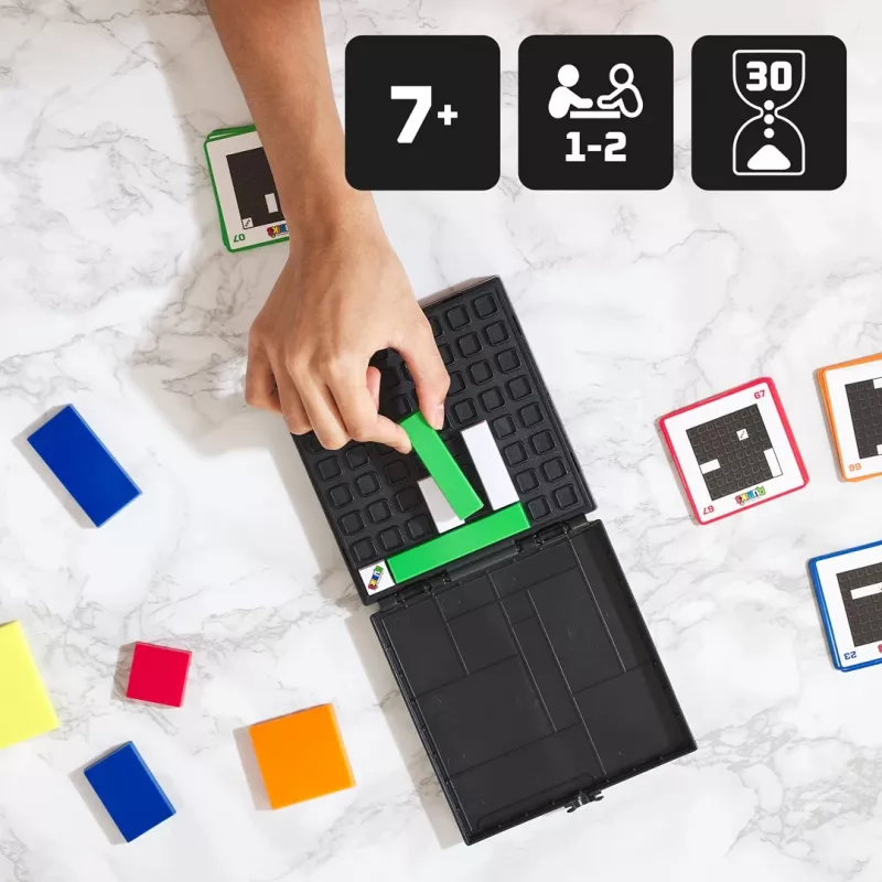 Rubik’s Cube Gridlock žaidimas – galvosūkis, įkvėptas klasikinio trimačio Rubiko kubo, smegenų mankšta vaikams nuo 7 m. ir suaugusiems