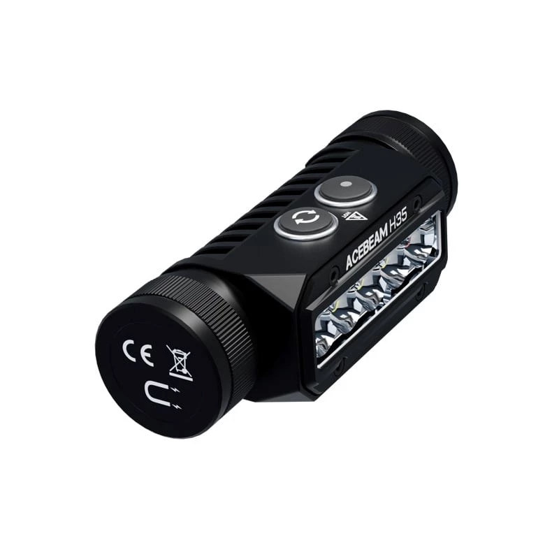 Kaktos žibintuvėlis AceBeam H35 – LED priekinis žibintas, 2600 lm, 170 m, IP68, 18650 3800 mAh, 216 val.