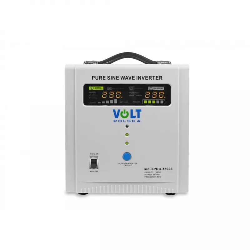 Nepertraukiamo maitinimo šaltinis Volt SINUS PRO 1500 E 12V/230V Line-Interactive 1,5 kVA 1050 W baltas