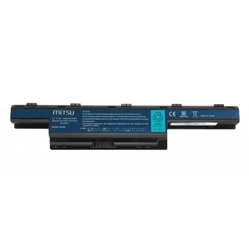 MITSU baterija, skirta Acer Aspire 4551 4741 5741, 4400 mAh, 10,8–11,1 V