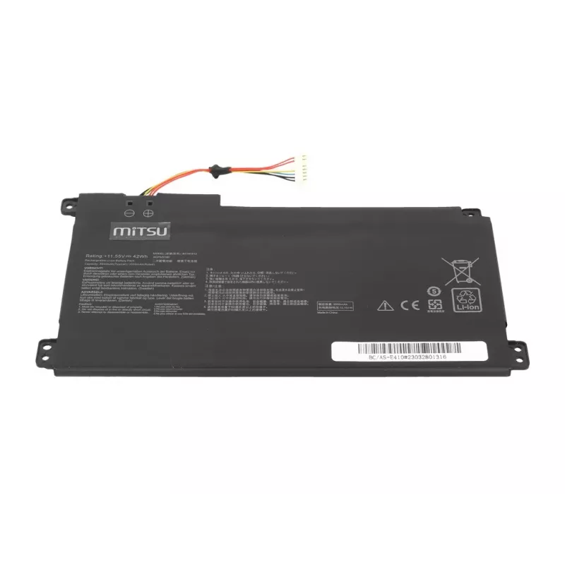 Baterija MITSU B31N912, skirta ASUS E410MA, 3550 mAh, ličio jonų