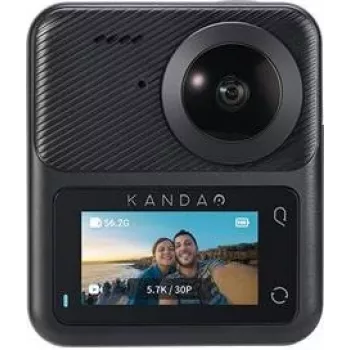Veiksmo kamera KanDao QooCam 3 QCM0301 su dviem objektyvais 360° 4K vaizdo įrašymui