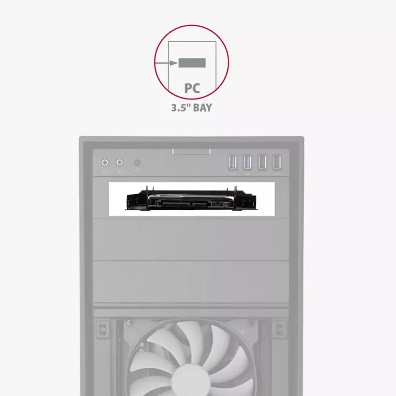 AXAGON RHD-P25 metalinis rėmelis 2x 2,5 colio į 3,5 colio / PCI