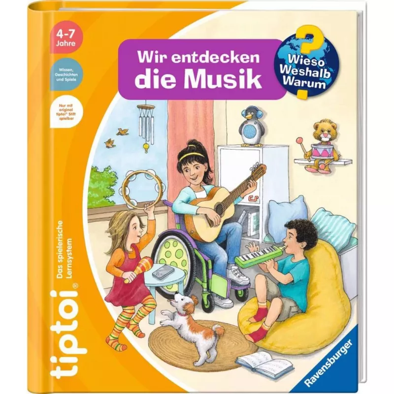 tiptoi Kodėl? Kaip? Kam? Mes atrandame muziką, Mokomoji knyga
