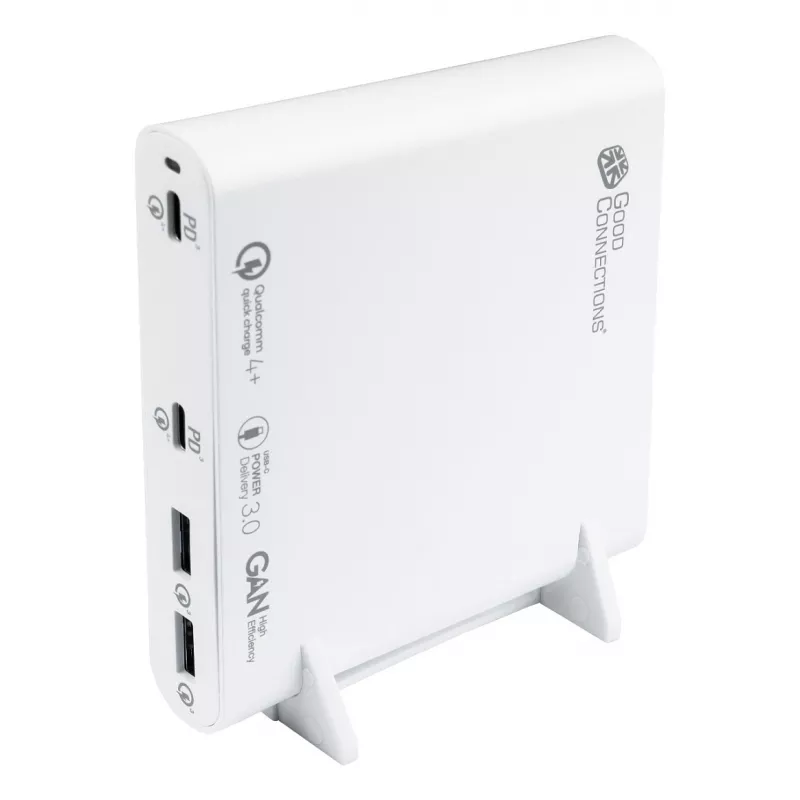 Alcasa PCA-D001V Universalus baltas greitasis kroviklis 120 W su dviem USB-C