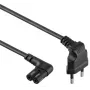 Maitinimo laidas Gembird PC-184L 1 m H05VV-F CEE7/16 į C7, 2,5 A, juodas