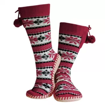 Šlepetės Glovii GQ5L bordo spalvos