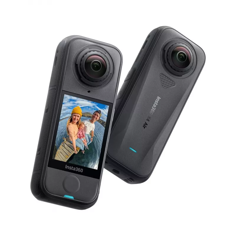 Veiksmo kamera Insta360 X4AIR – 8K itin aukšta raiška, 120 kadrų per sekundę, 29 MP, atspari vandeniui iki 15 m, 2010 mAh, 165 g