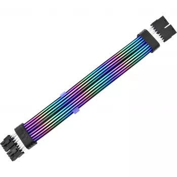 Juostinis kabelis THERMALTAKE AC-082-CN1NAN-A1 8 kontaktų moteriškas-moteriškas, juodas, 0,272 m