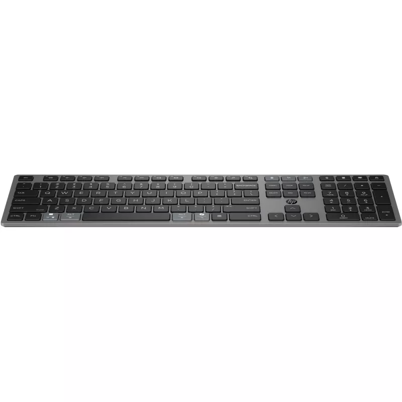 HP 720 belaidė daugiaįrenginė įkraunama klaviatūra, pilno dydžio, USB/Bluetooth