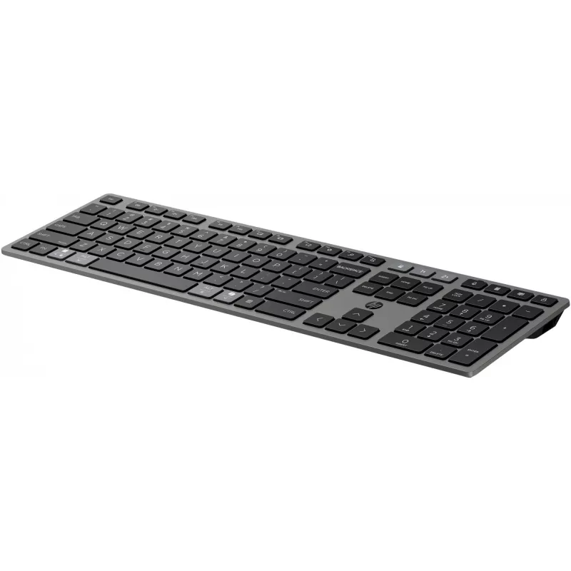 HP 720 belaidė daugiaįrenginė įkraunama klaviatūra, pilno dydžio, USB/Bluetooth