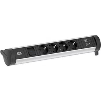 BACHMANN CYCLE Base 4xCEE7/3 1x jungiklis 1xUSB A/C 22W 0,2m GST18