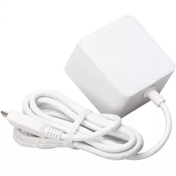Oficialus Raspberry PI 3 maitinimo šaltinis, baltas
