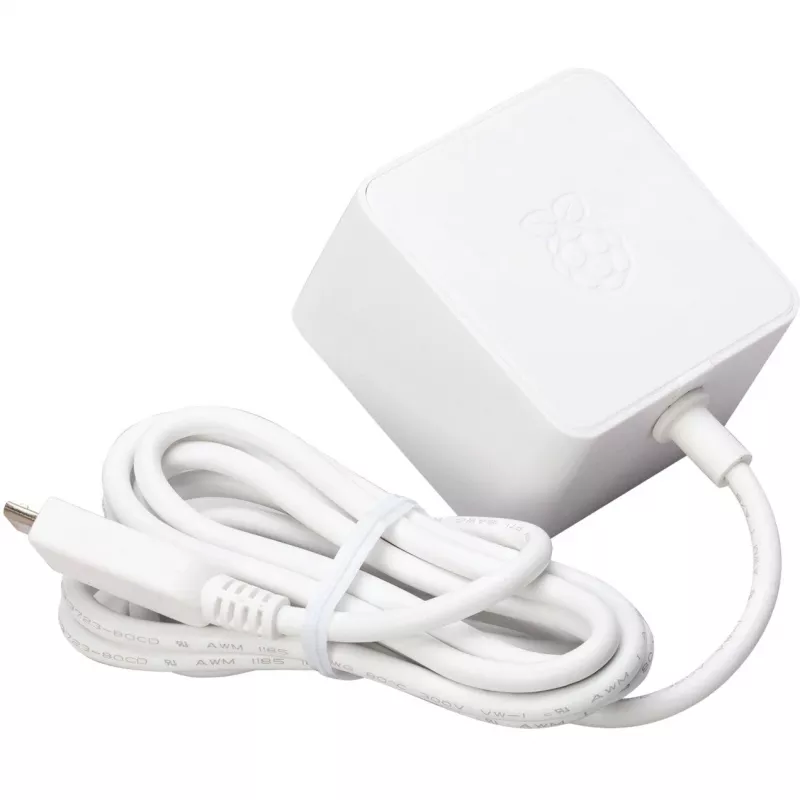 Oficialus Raspberry PI 3 maitinimo šaltinis, baltas