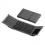 Inateck KB06101_PLIKINĖ PILKA belaidė klaviatūra RF + Bluetooth, QWERTZ išdėstymas, juoda