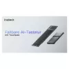 Inateck KB06101_PLIKINĖ PILKA belaidė klaviatūra RF + Bluetooth, QWERTZ išdėstymas, juoda