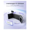 Inateck KB06101_PLIKINĖ PILKA belaidė klaviatūra RF + Bluetooth, QWERTZ išdėstymas, juoda